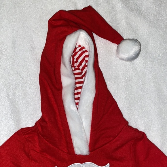 Baby Santa One Piece Hooded Outfit NWT - Picture 2 of 8